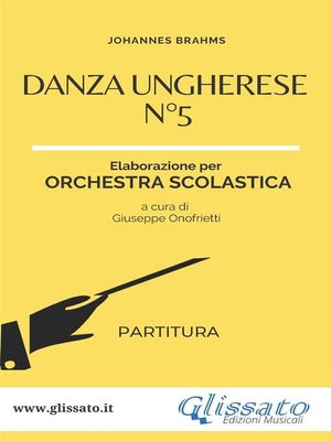 cover image of Danza ungherese n°5--Orchestra scolastica smim/liceo (partitura)